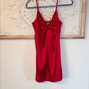 Victoria's Secret Red Satin Chemise